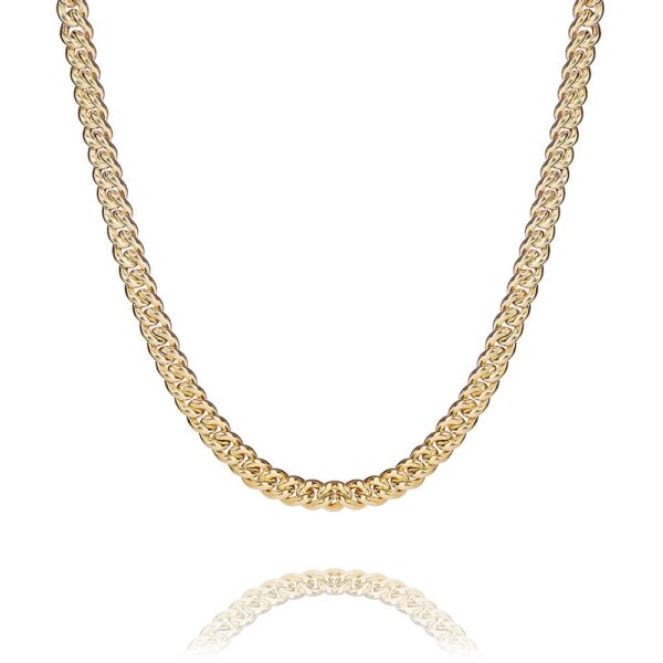 Classic – halskæde i 18 karat guld forgyldt sølv klassisk design 50 cm