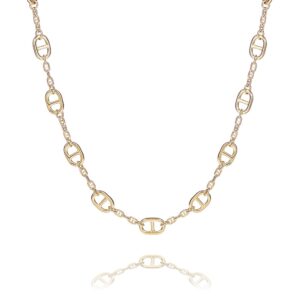 Felicia – halsband klassisk model i 18 karat guld förgyllt silver 50 cm