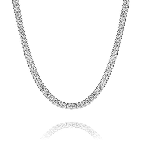 Classic – halsband i rhodierat silver klassisk design 50 cm
