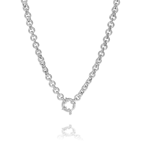 Little One – halskæde i rhodineret sølv klassisk design 50 cm