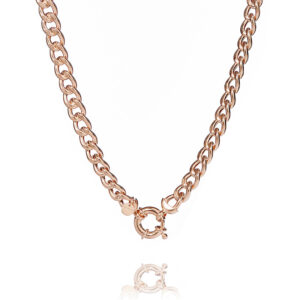 Sparse Classic – halskæde klassisk design i 18 karat rosaguld forgyldt sølv 50 cm