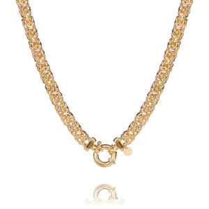 Empress – halsband i guld förgyllt silver 50cm