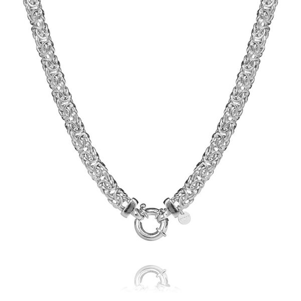 Empress – halskæde klassisk model i rhodineret sølv 50 cm