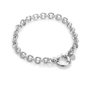Little One – armbånd rhodineret sølv klassisk design 18,5 cm