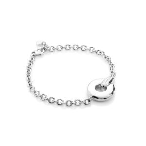 Luna S – armbånd i rhodineret sølv 18 cm