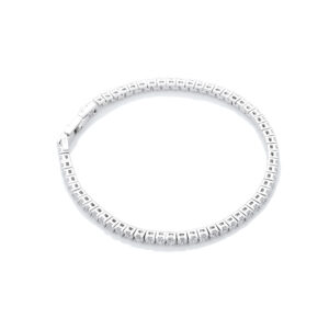 Orpello – tennisarmband i rhodierat silver med zirkonia stenar 18 cm