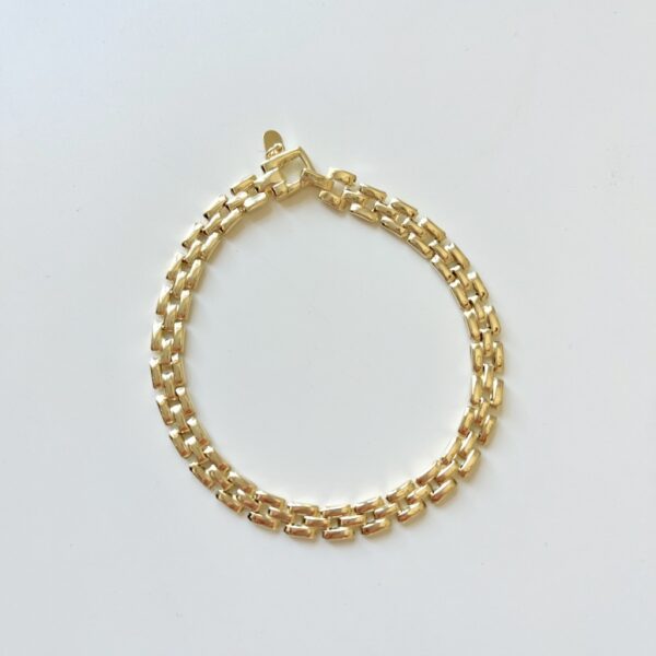 Gabrielle Mini – armband klassisk design i 18 karat guld förgyllt silver 18, 5 cm