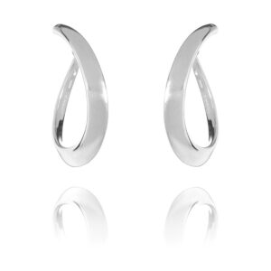 Odelle øreringe fashion design rhodineret sølv